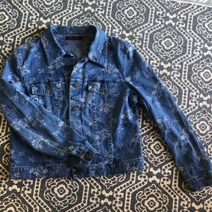 Vintage Floral Denim Jacket